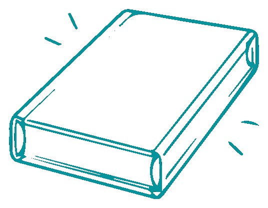 Ilustración de libro empacado